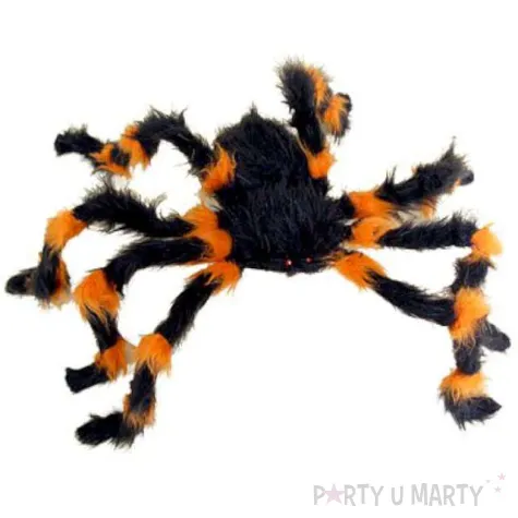 dekoracja pajak czarno pomaranczowy