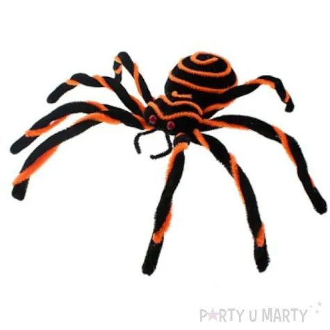 dekoracja pajak czarno pomaranczowy