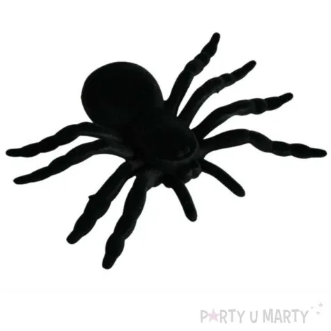 dekoracja pajak plastikowy flokowany czarny