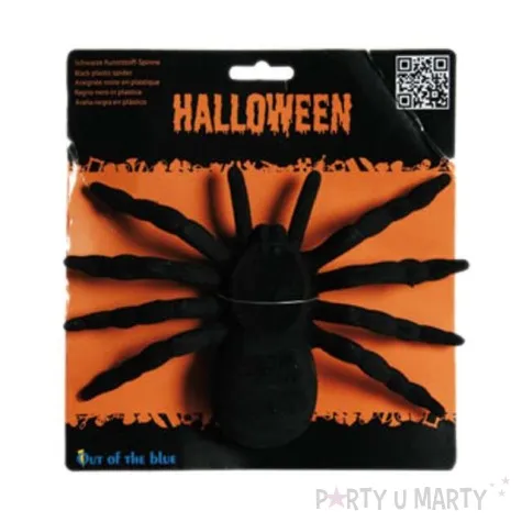 dekoracja pajak plastikowy flokowany czarny