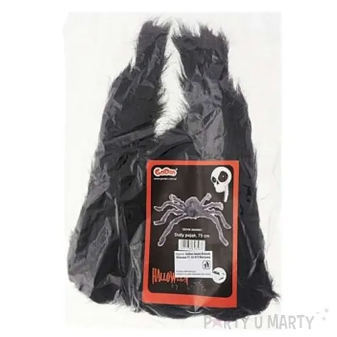 dekoracja pajak z czerwonymi oczami czarny godan 60 cm