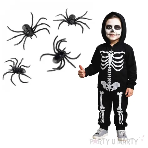 dekoracja pajaki czarna amscan 4 szt