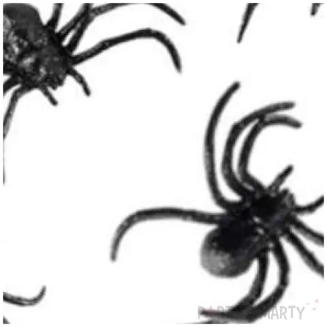 dekoracja pajaki czarna amscan 4 szt