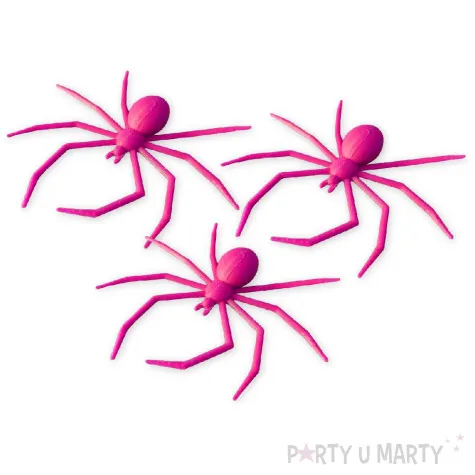 dekoracja pajaki deluxe rozowy 3 szt