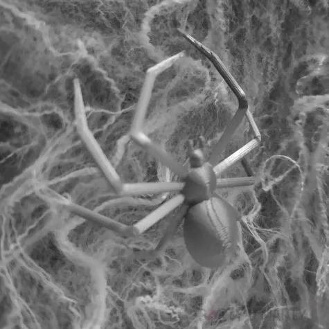 dekoracja pajaki deluxe srebrny 3 szt