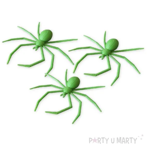 dekoracja pajaki deluxe zielony 3 szt