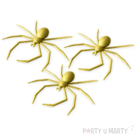 dekoracja pajaki deluxe zloty 3 szt
