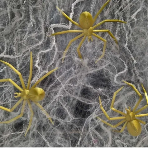 dekoracja pajaki deluxe zloty 3 szt