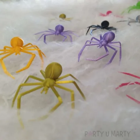 dekoracja pajaki deluxe zloty 3 szt