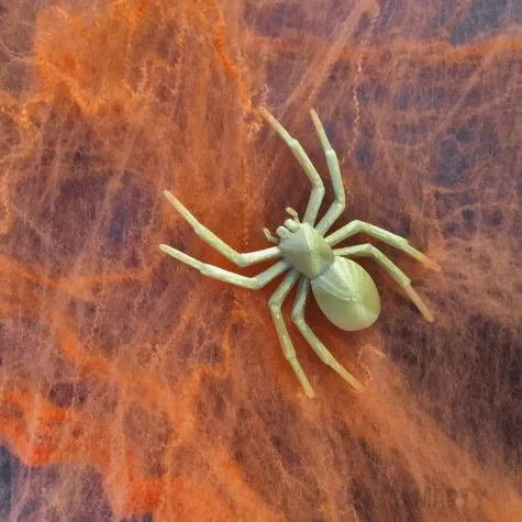 dekoracja pajaki duzy zloty 5x7 cm