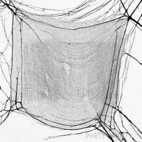 dekoracja pajeczyna czarny partydeco 980 x 72 cm