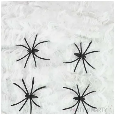 dekoracja pajeczyna halloweenowa biala partypal 200 g