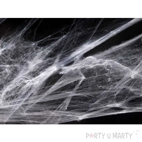 dekoracja pajeczyna nylon biala amscan 57 g