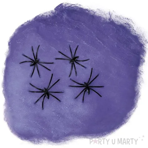 dekoracja pajeczyna nylon fioletowy guirca 60 g