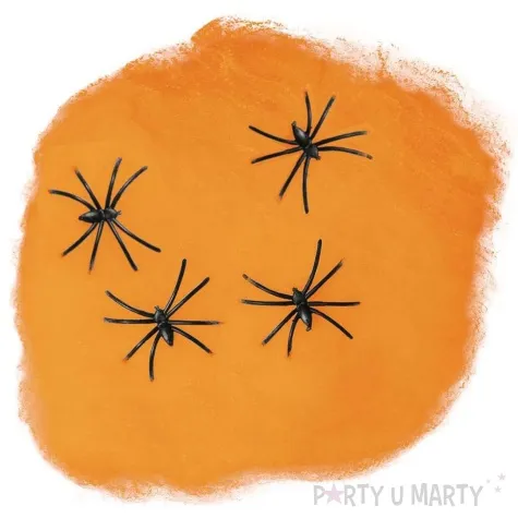 dekoracja pajeczyna nylon pomaranczowa guirca 60g