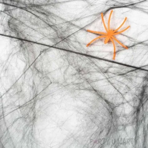 dekoracja pajeczyna z pajakiem czarna arpex 20 g