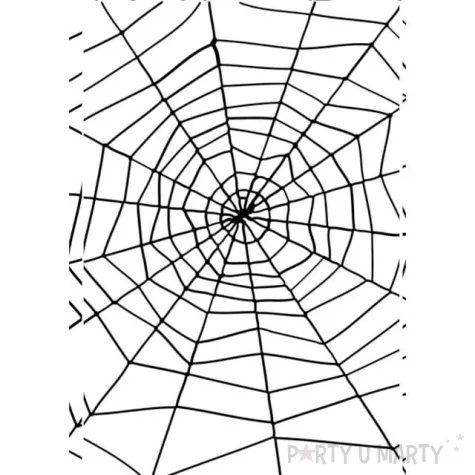 dekoracja pajeczyna z pajakiem czarna smiffys 150 cm