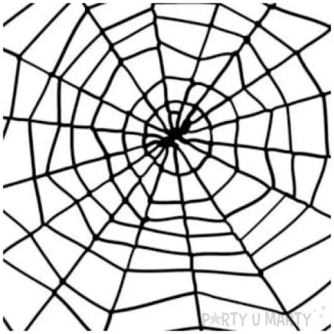 dekoracja pajeczyna z pajakiem czarna smiffys 150 cm