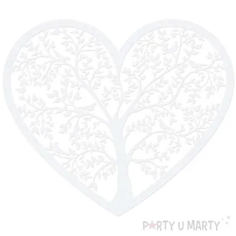 dekoracja papierowa serce 10 szt