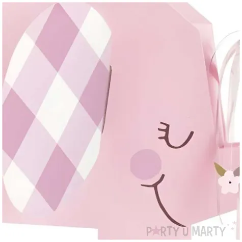 dekoracja papierowa slonik baby shower dziewczynki rozowy unique 18 cm