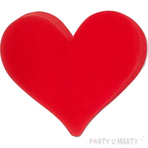 dekoracja papierowe serca titanum 12 szt