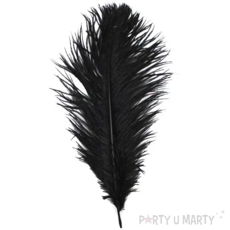 dekoracja pioro retro gigant lata 20 czarny guirca