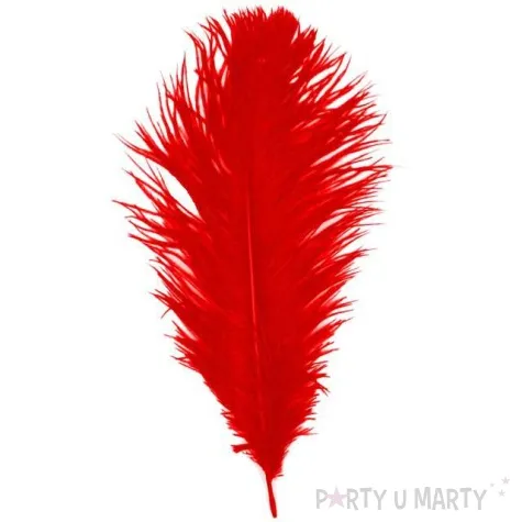 dekoracja pioro retro gigant lata 20 czerwony guirca