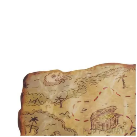 dekoracja piracka mapa skarbow ptitclown 45x29 cm