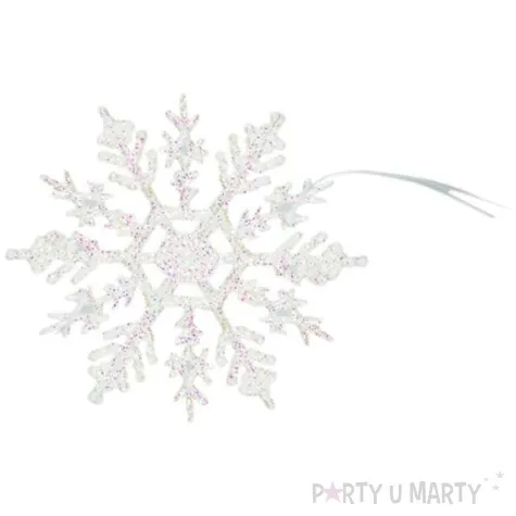 dekoracja platek sniegu titanum 10 5 cm 8 szt