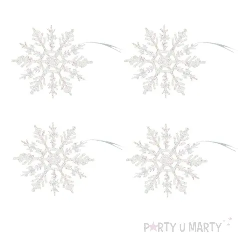 dekoracja platek sniegu titanum 10 5 cm 8 szt