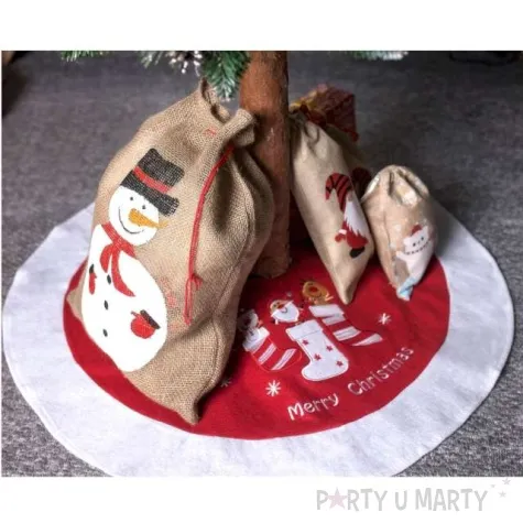 dekoracja pokrowiec swiateczny pod choinke godan 80 cm