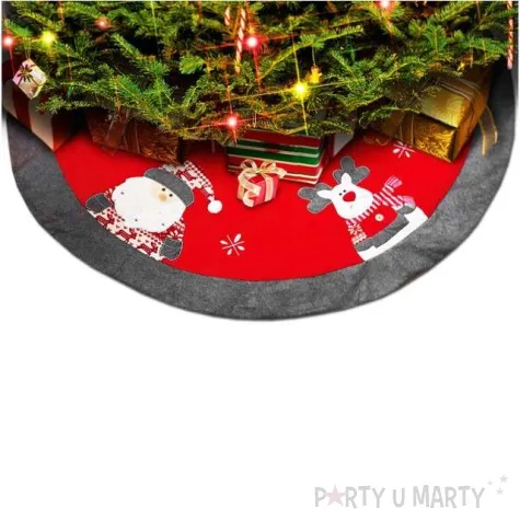 dekoracja pokrowiec swiateczny pod choinke kraszek 120 cm