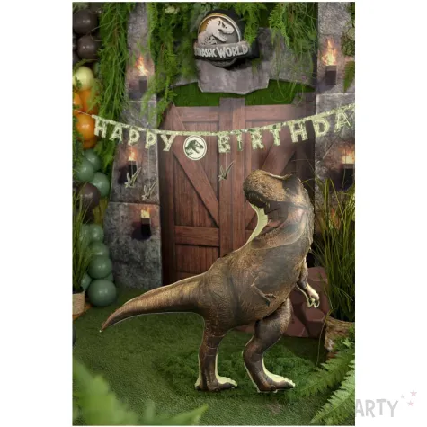 dekoracja prezent na urodziny balon foliowy t rex dinozaury jurassic world 44 cale