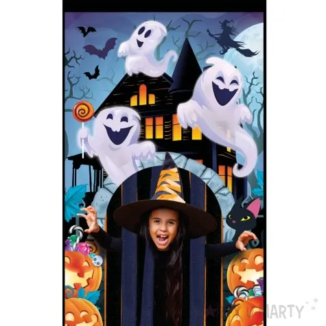 dekoracja przejscie dynie i duchy halloween guirca 240x145 cm