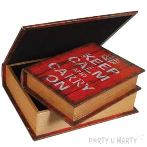 dekoracja pudelko keep calm and carry on ootb 2 szt