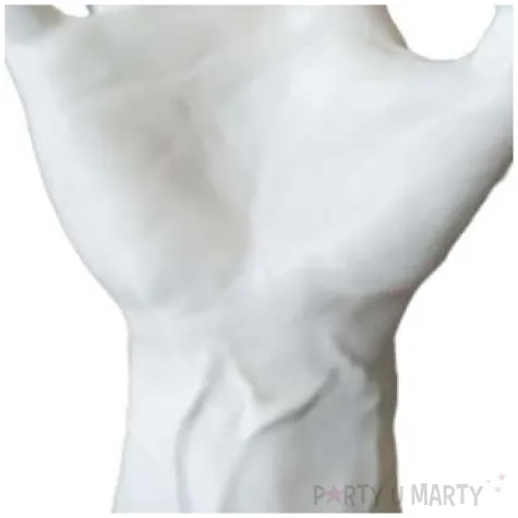 dekoracja reka szpon biala 18 cm