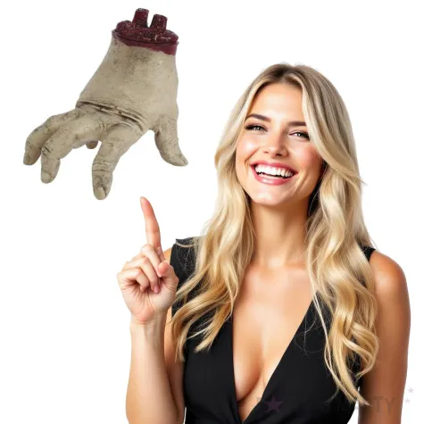 dekoracja reka zombie guirca 15 cm