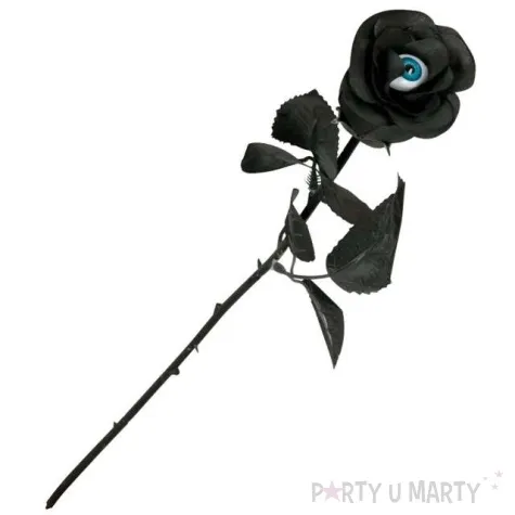 dekoracja roza z okiem czarny funnyfashion