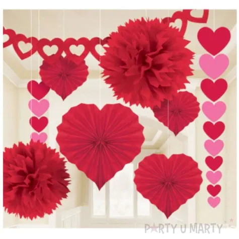 dekoracja serca dla zakochanych amscan zestaw xl