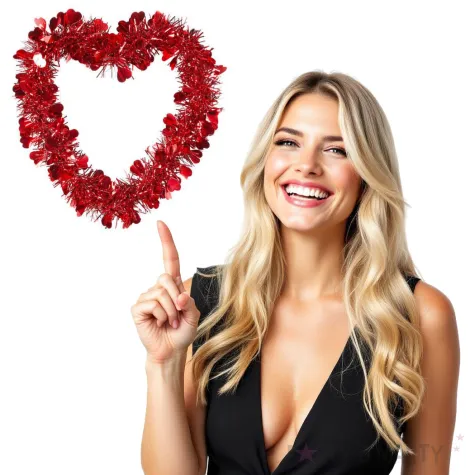 dekoracja serce dla zakochanych widmann 22x22 cm