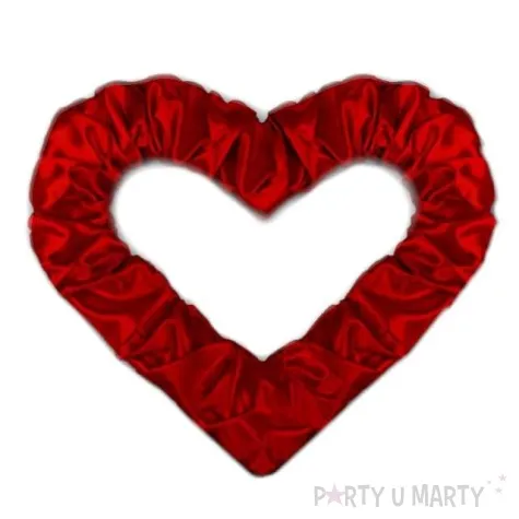 dekoracja serce z polyskiem dekoracjepolska bordowe