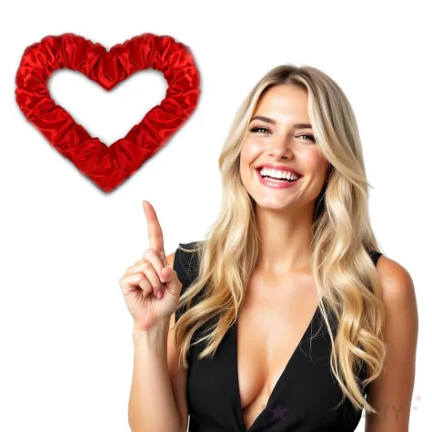 dekoracja serce z polyskiem dekoracjepolska czerwone