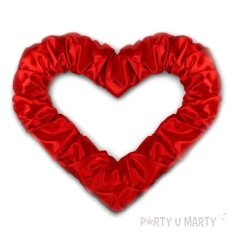 dekoracja serce z polyskiem dekoracjepolska czerwone