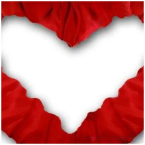 dekoracja serce z tasiemka dekoracjepolska czerwone