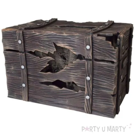 dekoracja skrzynia z szkieletem funny fashion 46 cm