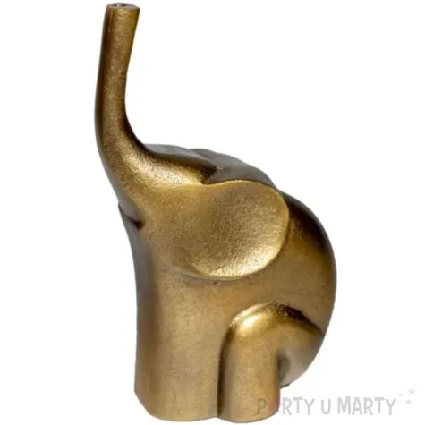 dekoracja slon benji metalowy zloty kemis 26 cm
