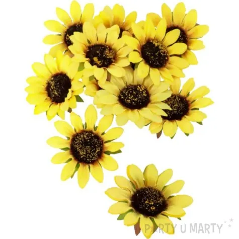 dekoracja sloneczniki chaks 8 cm 12 szt
