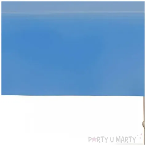 dekoracja stolu na urodziny obrus syntetyczny monokolor granatowy 137x183 cm