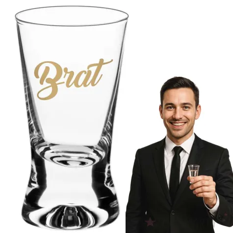 dekoracja stolu na wesele oszukany slubny kieliszek do wodki brat 25 ml