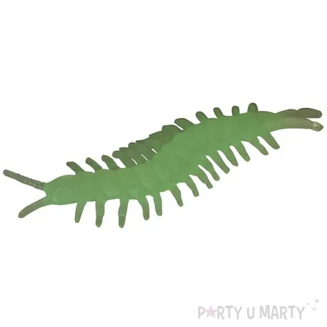 dekoracja stonogi swiecace bialy guirca 6cm 8 szt